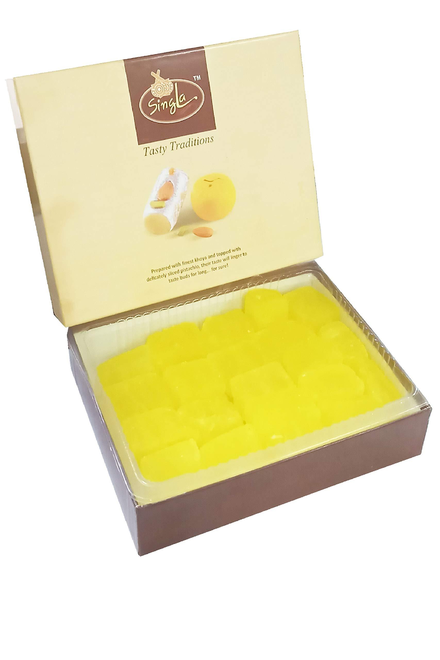 Singla Kesar Dry Petha 500g Kaju Katli 500g Sweet Combo (Pack of 2*500, 1kg)