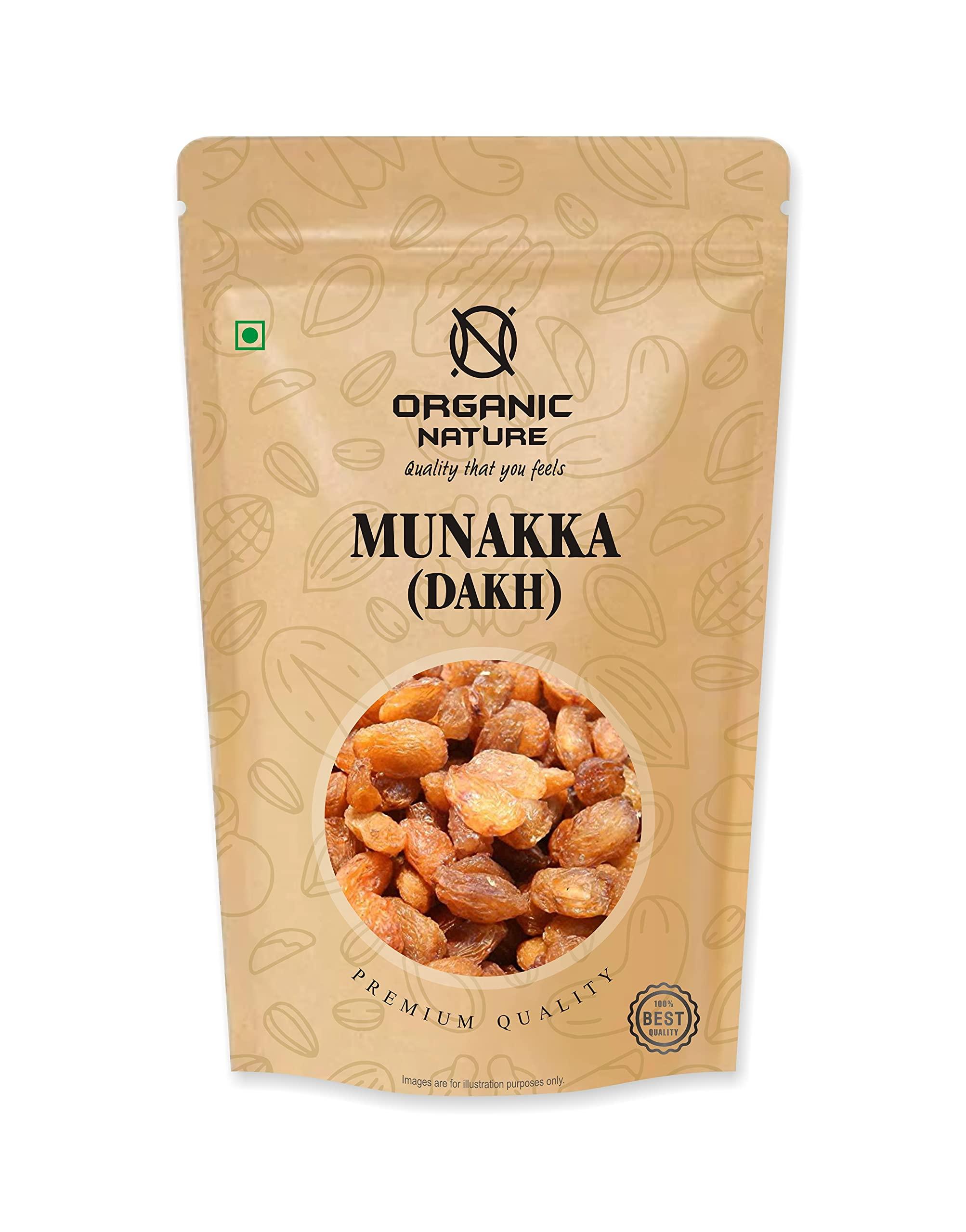 ORGANIC NATURE Organic Nature Munakka daak munaka Raisins Dry Fruits (Pack of 300 Gram)…