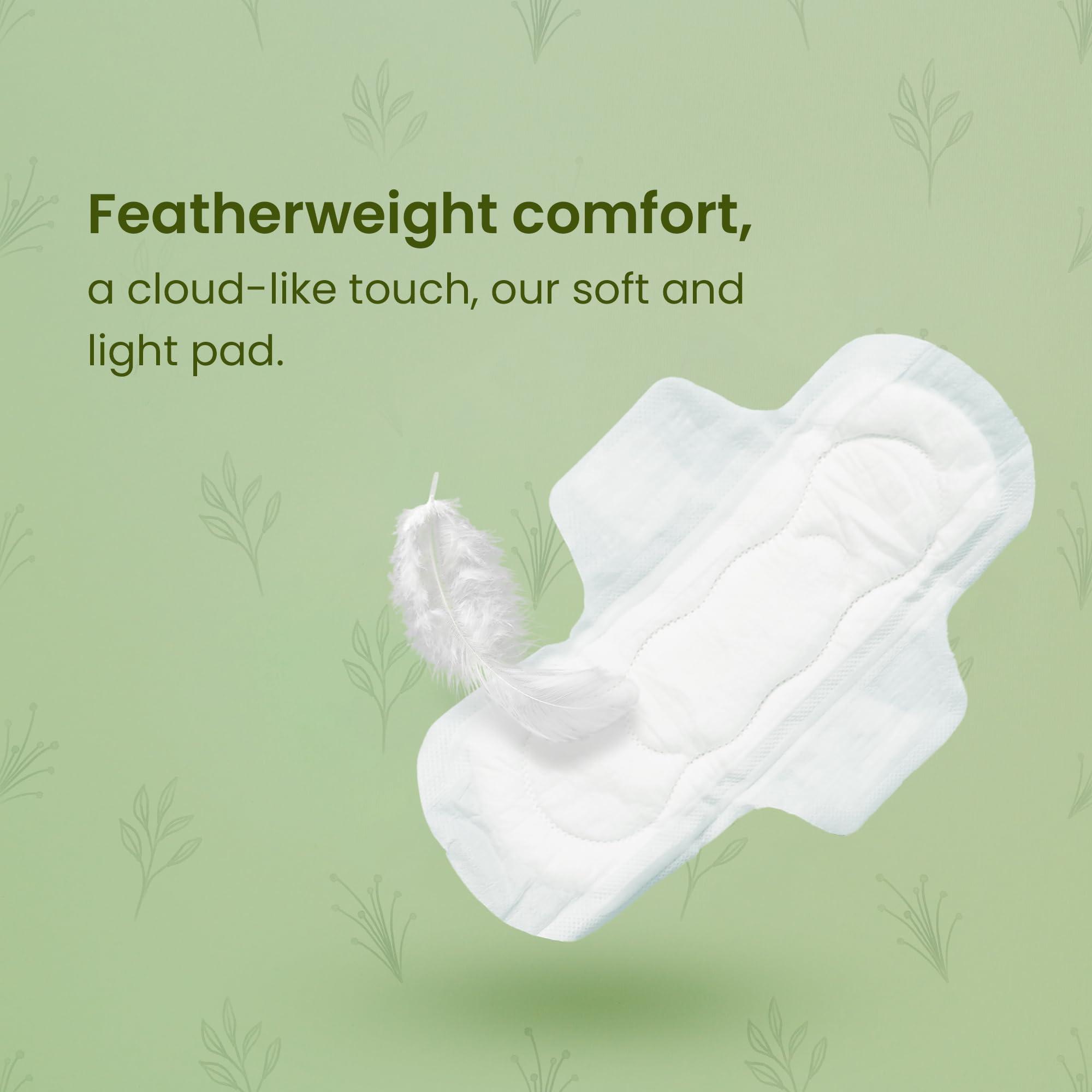 SAMPURNAA Wings Gel Sanitary Napkin Pad | Ultra Clean Sanitary Pads for Women with Hygiene & Comfort | Soft Wings| Dry Top Sheet | Suitable for Heavy Flow and Odor-Free Protection - 280 mm Long| Pack of 30 pices |