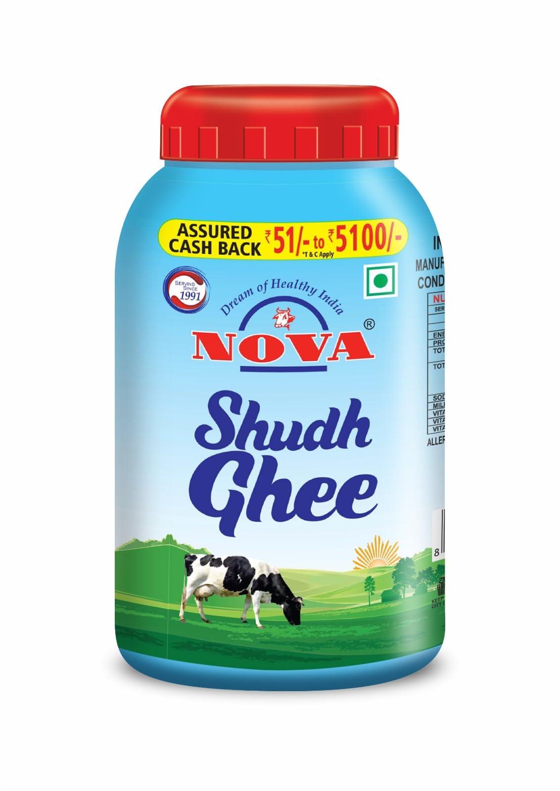 NOVA NOVA Shudh Ghee 1L Jar (Pack of 1)