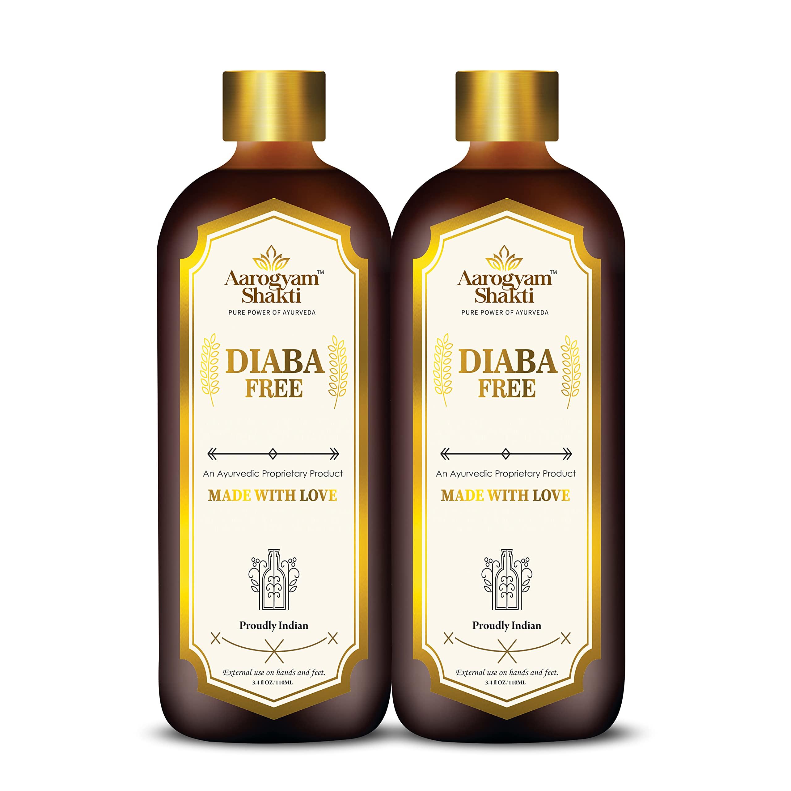 Vedobi Diaba free (110ml+110ml) Combo Pack | 100% Ayurvedic | Diabetes Medicine for External Use