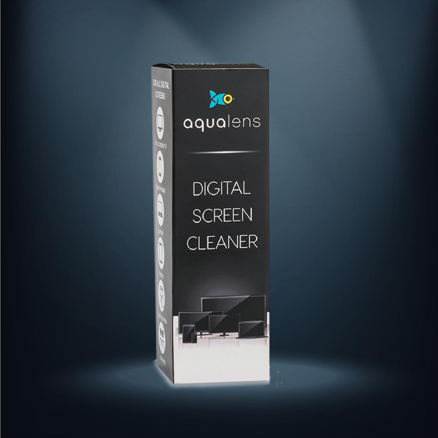 AQUALENS CONTACT LENSES Aqualens Spectacle Lens cleaner 100ml for Specs + Digital lens Cleaner for Laptop/Screen 100ml