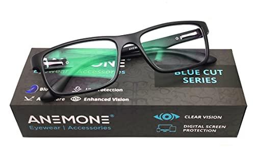 ANEMONE ANEMONE Bluecut Blue Light filter Computer Glasses For Eye Protection From Laptop Mobile Computer Screen Unisex Anti Glare Spectacles UV Protection Specs (Black)