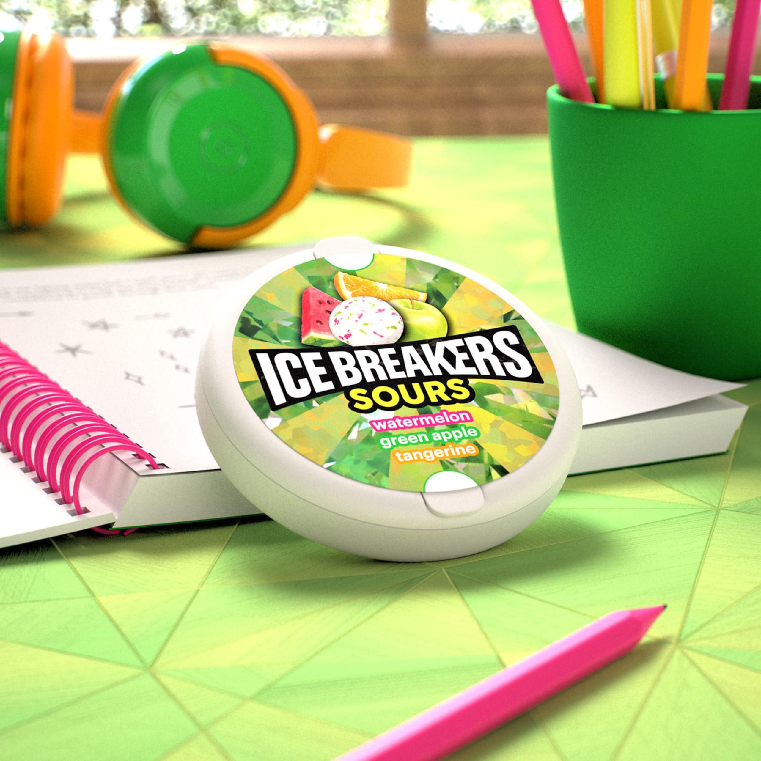 Ice Breakers Ice Breakers Sours Sugarfree Mints, 42 g