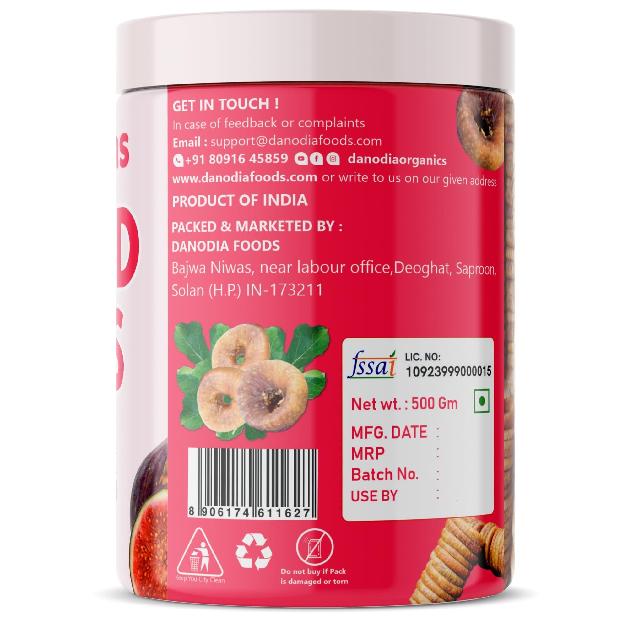 The Yumms The Yumms Premium Dried Fig/Anjeer 450g - Highest Grade Figs, No Added Sugar. Handpicked & Nutrient-Rich Anjeer. Sealed in a Reusable Plastic Can.