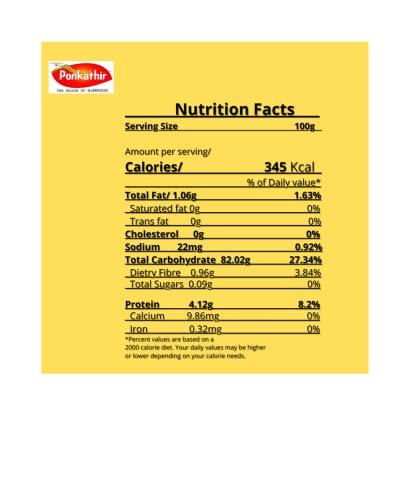 Ponkathir Ponkathir White Puttupodi 1Kg x 3 Pkts(3 Kg) | Soft Puttu | The Traditional Taste of Kerala|ExportQuality