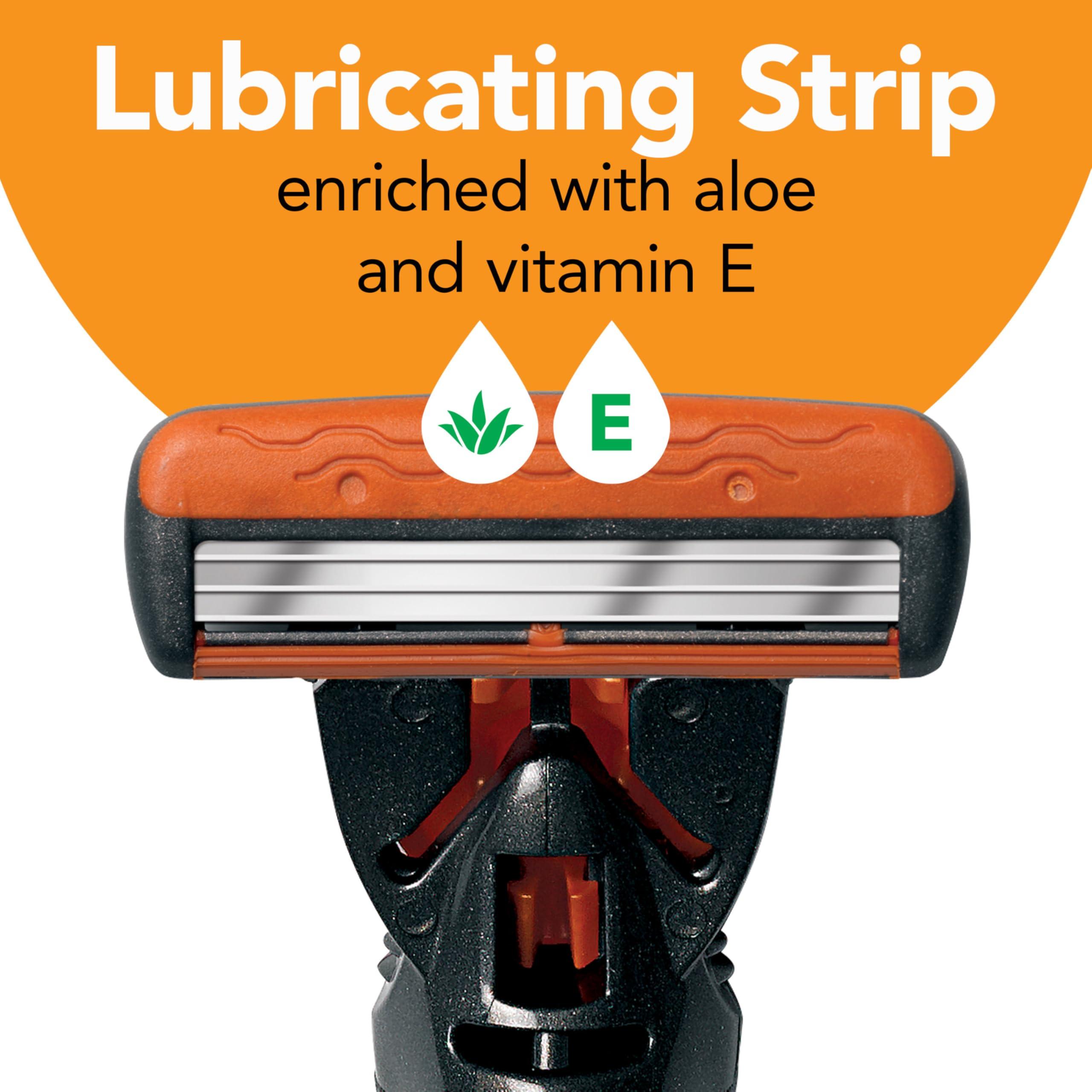 BIC BIC Hybrid Comfort 3 Disposable/System Shaver, Men, 6-Count