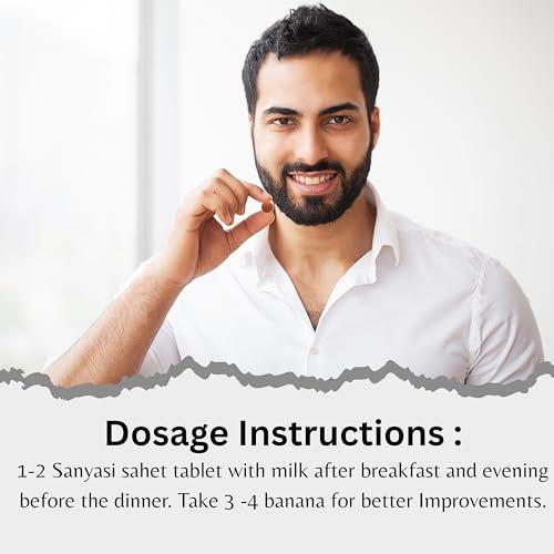 Sanyasi Sanyasi Sehat Tablet - Ayurvedic Medicine For Weight gain, Mass Gain for Men and Women