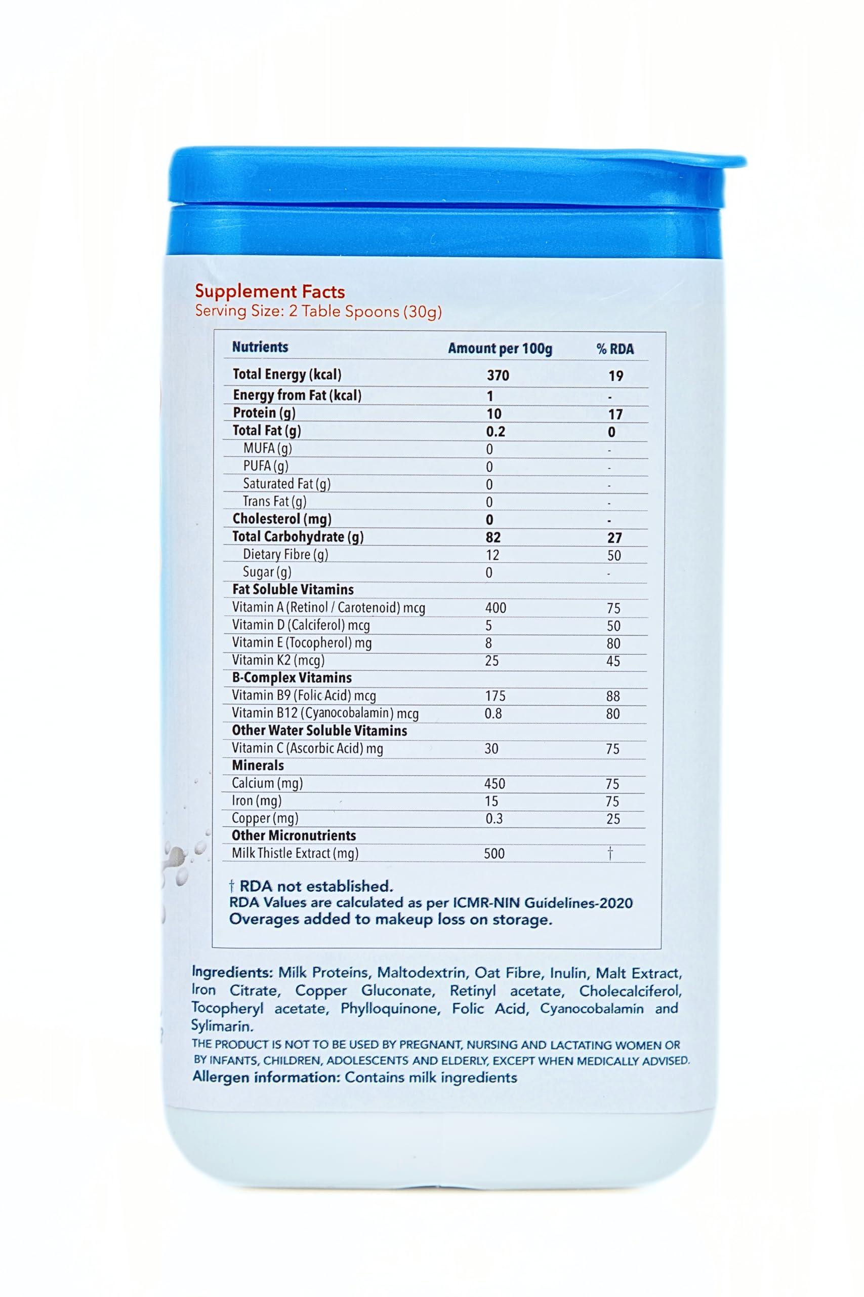 Generic evexia ProHepatic with Vitamin B9 & B12, Milk Thistle Extract & Fat Soluble Vitamins Protein Blends