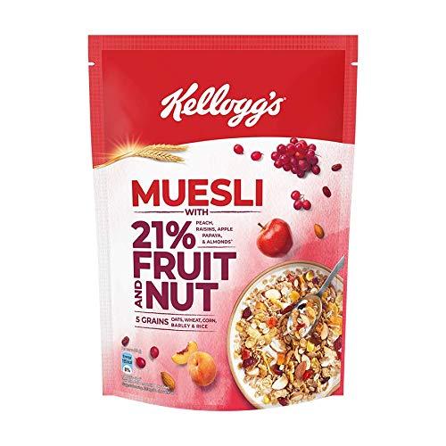Kellogg's Kellogg\'s Combo, Muesli With 21% Fruit And Nut Pouch, 500 G And Muesli With 21% Fruit And Nut Pouch, 750 G