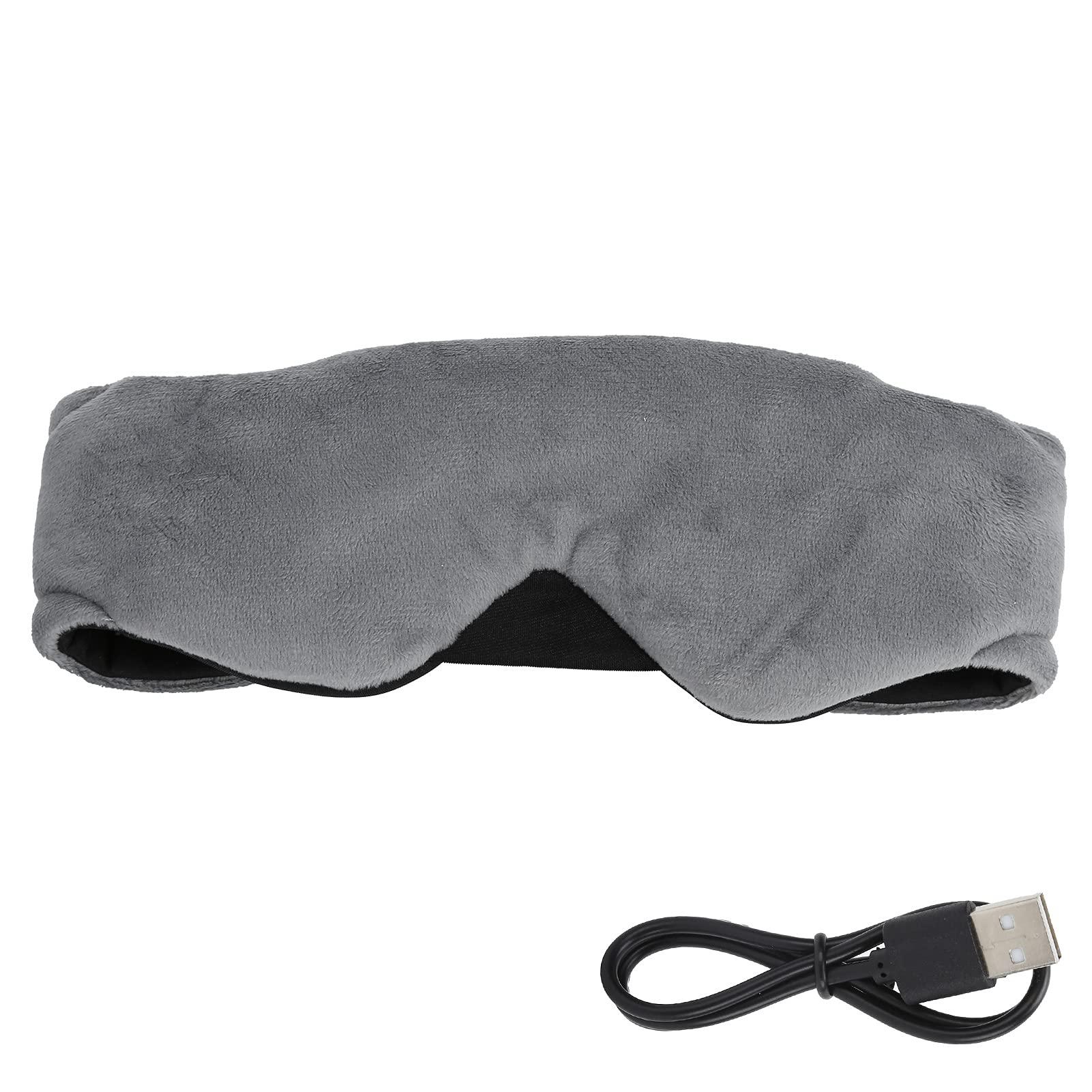 Dpofirs 5.0 Wireless Eye Mask,Sleep Headphones,Handsfree Music Blackout Eye Cover Mask,Sleeping Blindfold Mask for Office Travel Meditation & Relaxation,Cool Gifts for Men & Women (Grey)