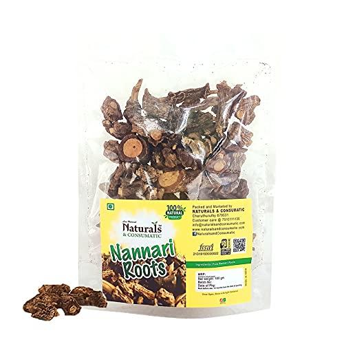 Naturals & Consumatic Naturals & Consumatic - SugandhiVeru Roots -Indian Sarsaparilla Pure Nannari Roots Hemidesmusindicus - 100 Grams - Loose Packed