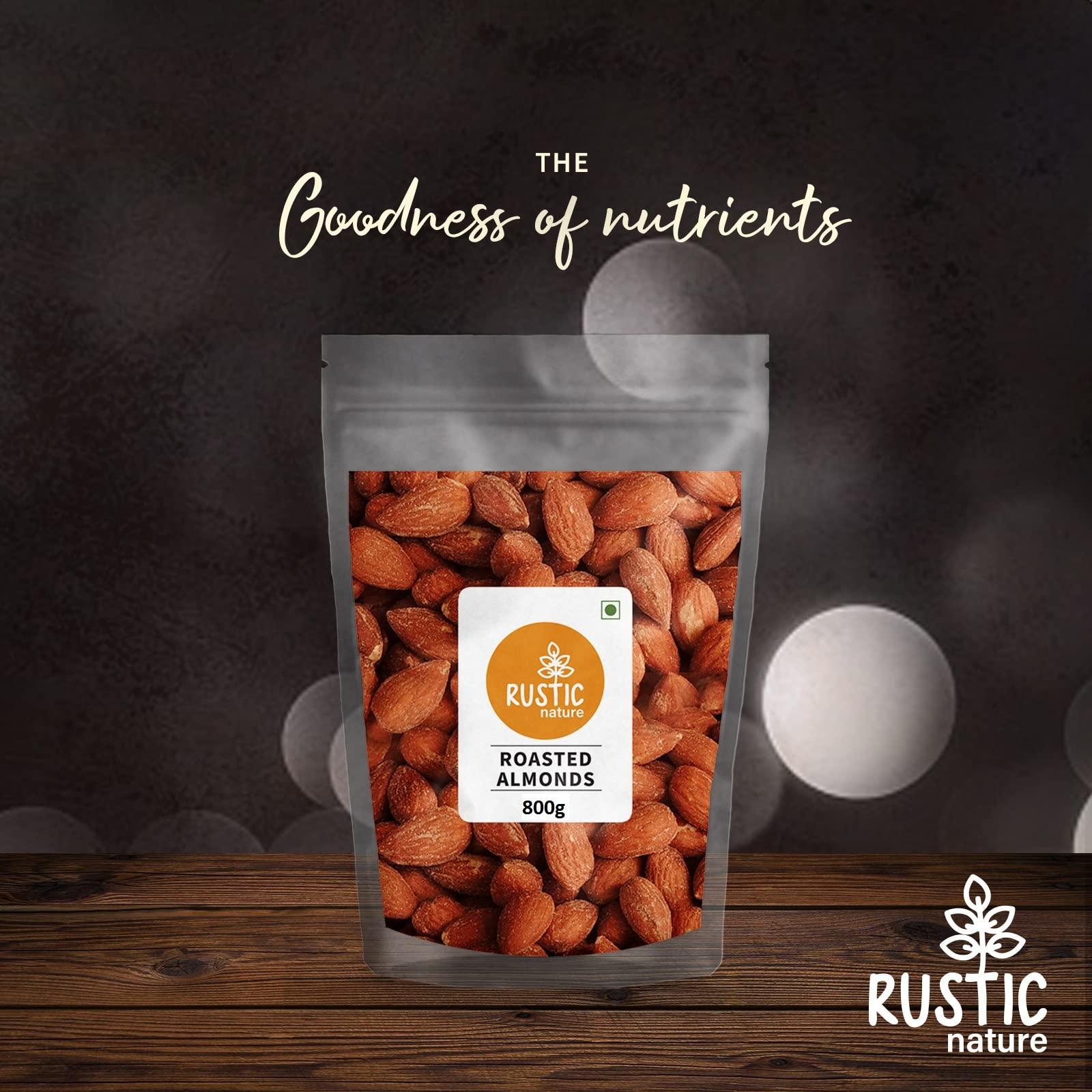Rustic Nature Rustic Nature Salted & Roasted Californian Almonds (800g)