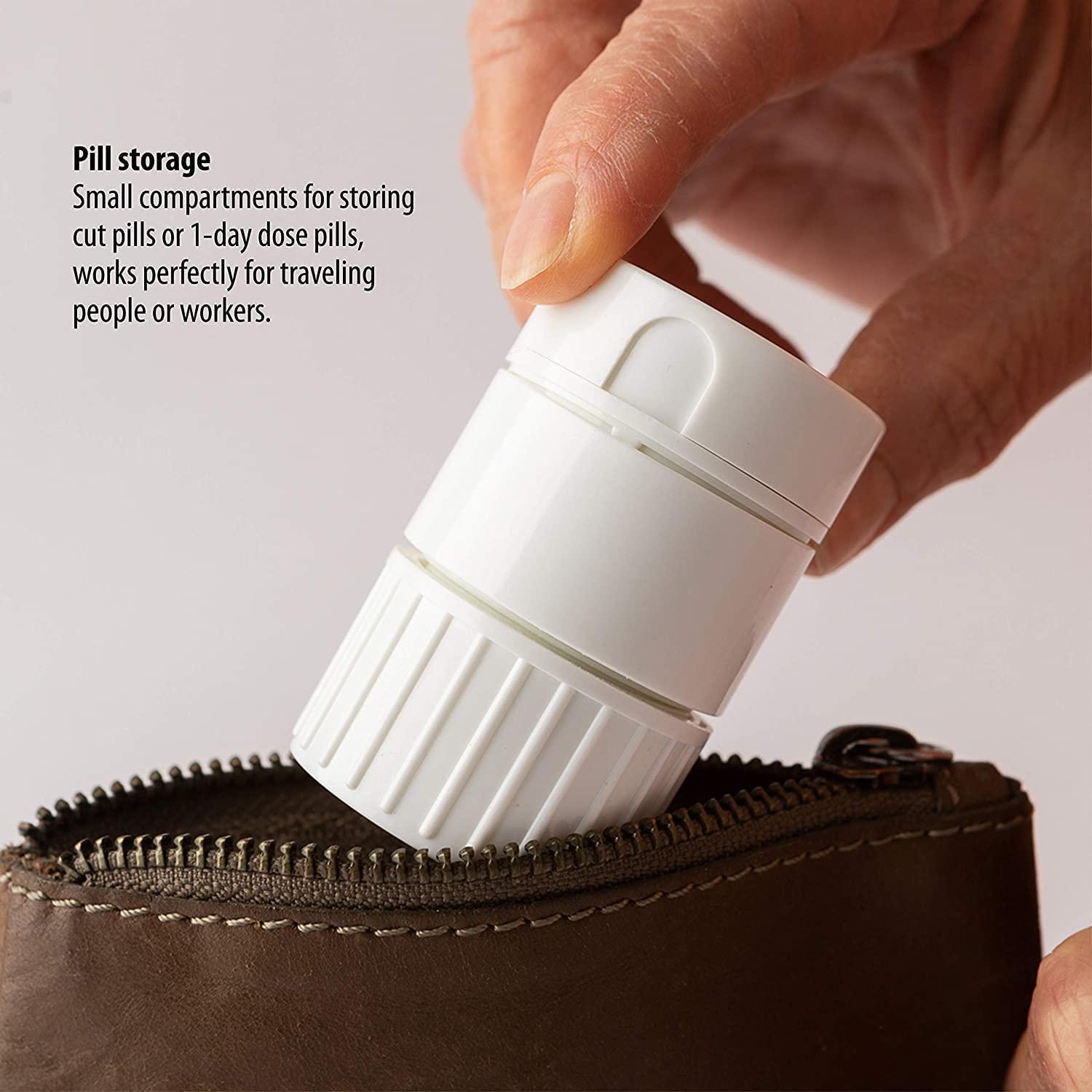 DOSJNI DOSJNI Pill Cutter Crushers & Splitters Portable Plastic Pill Cutter Tablet Cutter Divider Medicine Organizer Abs High Grade, Perfect fot Travel, Ideal for Purse or Pocket (SET OF 01)