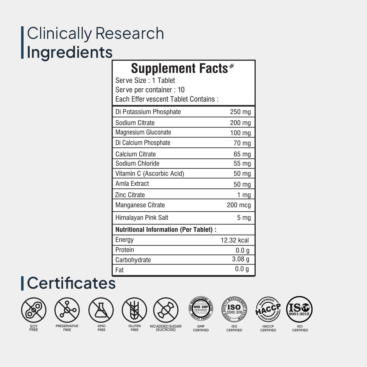 Miduty Miduty By Palak Notes Electrolytes Drink - Instant Hydration Drink - Lemon Flavor - Sugar-Free Electrolyte Drink - No More Fatigue And Dizziness - Hydration Electrolyte,1 Count,20 Capsule