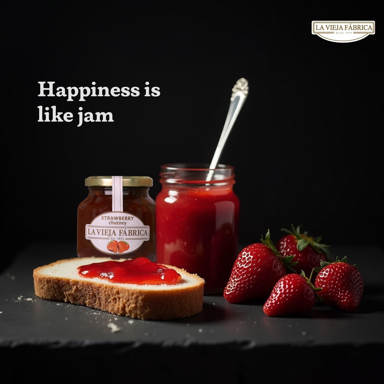 La Vieja Fabrica La Vieja Fabrica Jam Combo Pack of Strawberry jam 350g and Orange jam 365g