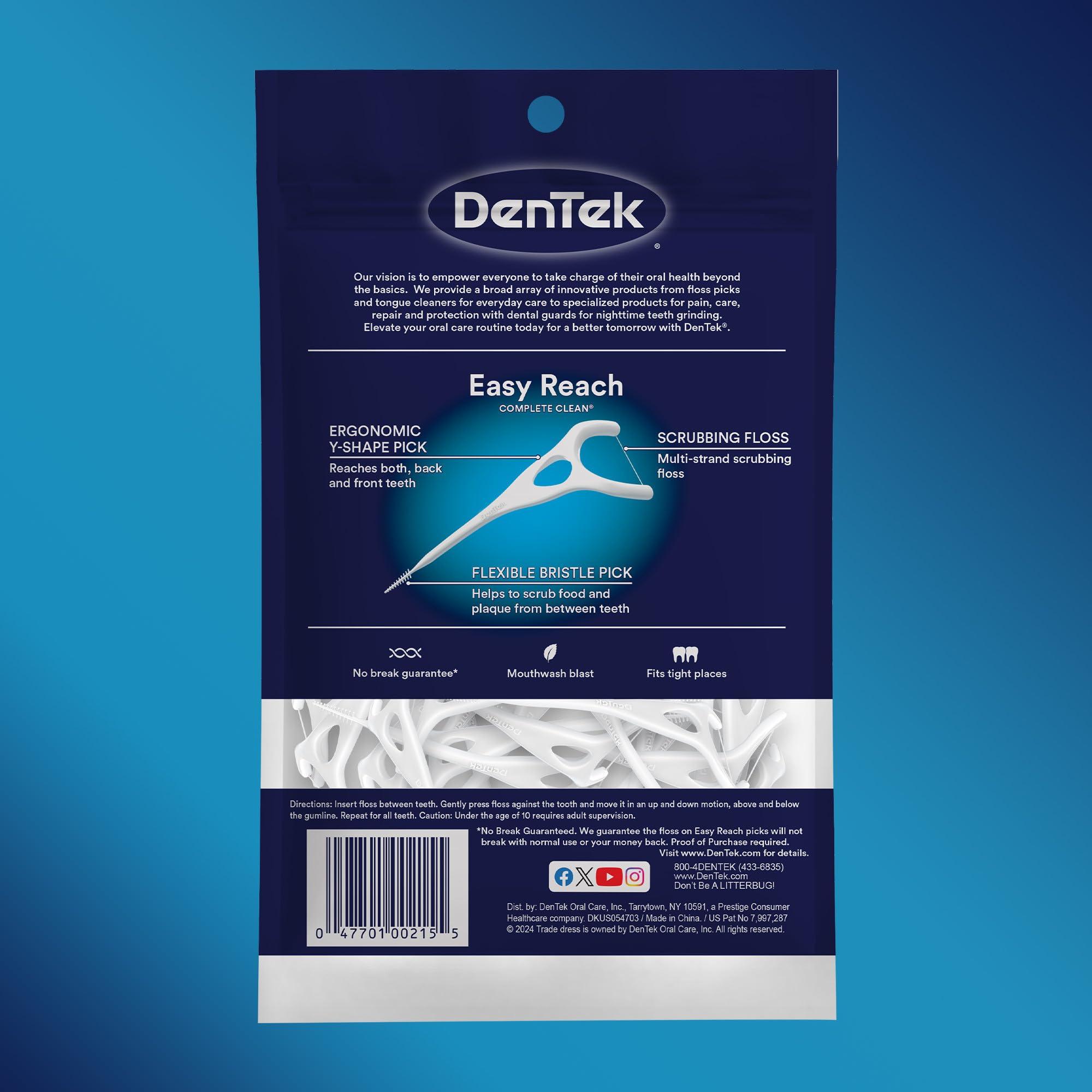 DenTek DenTek Complete Clean Easy Reach Floss Picks, 75 Count