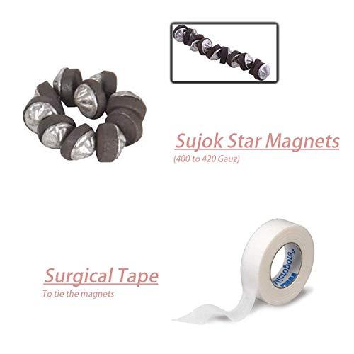 NETCLUB NETCLUB Acupressure Magnetic Therapy Tools Combo of Byol, Chakara, Five Star, Bar & Star Magnets thumb pad, finger massager, sujok ring massager