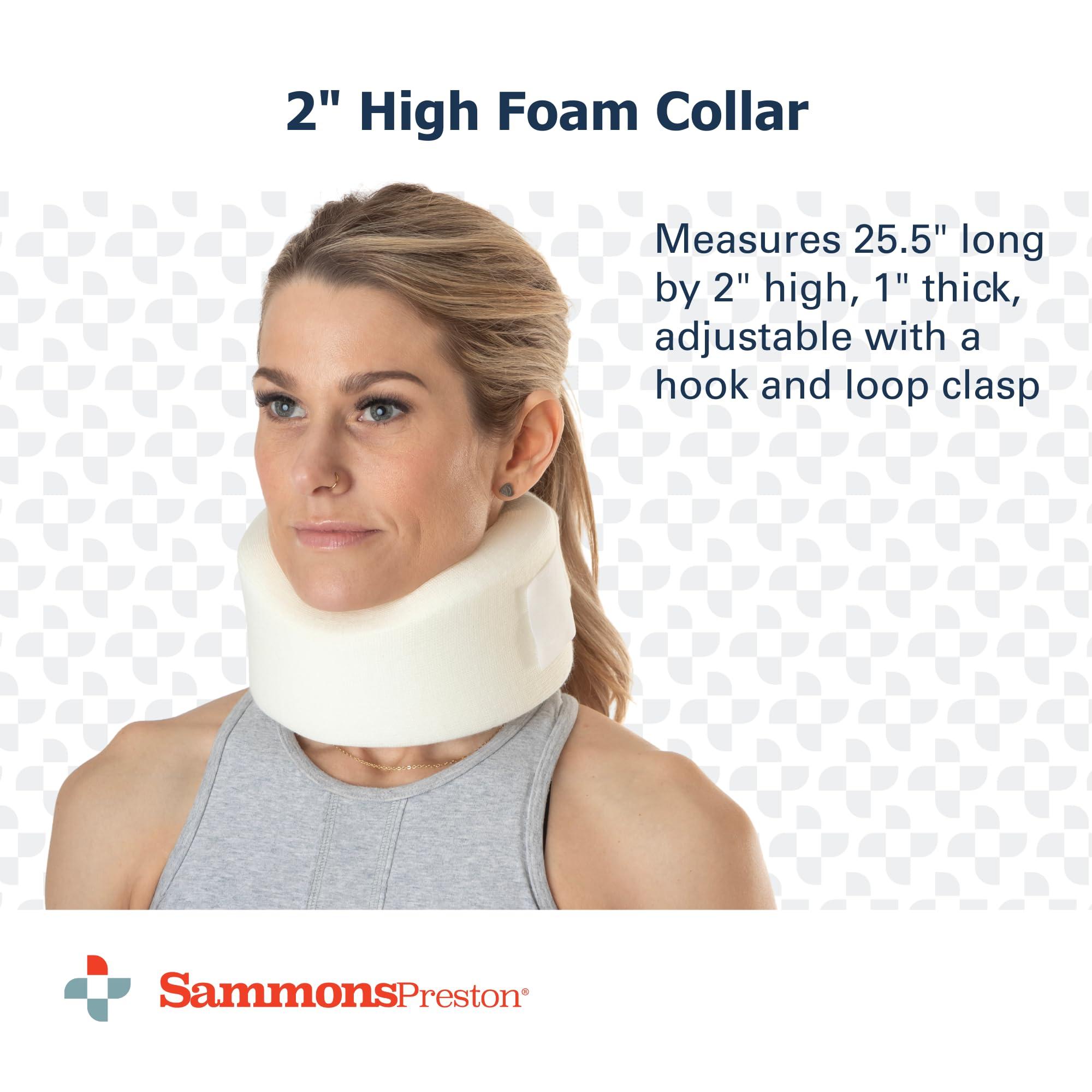 Sammons Preston Rolyan Universal Contour Cervical Collar Brace, Cream Color, 2\"