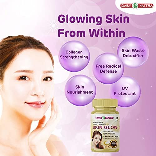 DAILY NUTRA DAILY NUTRA Skin Glow Support Skin health and immunity - 90 Veg ORANGE Chewable Tablets