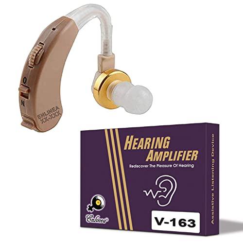 Enlinea Enlinea Instant fit V 163 BTE Hearing Amplifier Listening Device for Seniors and Adults with Moderately Severe Hearing Loss 3 Month Seller Warranty.