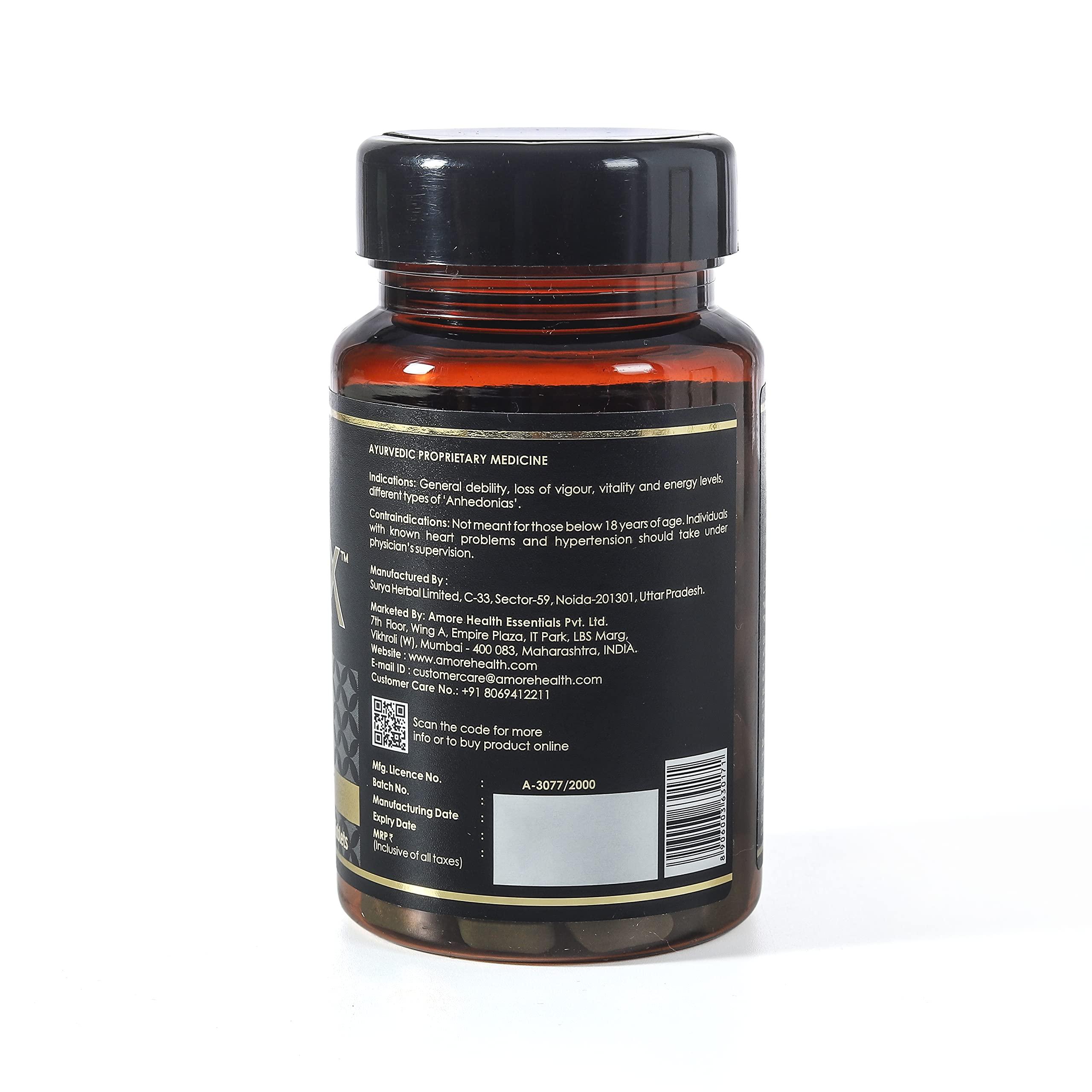 FOREST SECRETS Forest Secrets Manmaxx- Men\'s Vitality Booster, 60 tablets | For Stamina & Energy Booster For Men| Enriched Shilajit & Ashwagandha (Pack of 1)