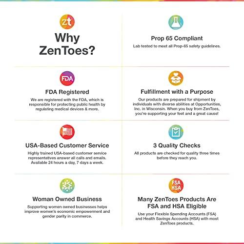 ZenToes ZenToes Moisturizing Heel Socks 2 Pairs Gel Lined Toeless Spa Socks to Heal and Treat Dry, Cracked Heels While You Sleep (Cotton, Gray)