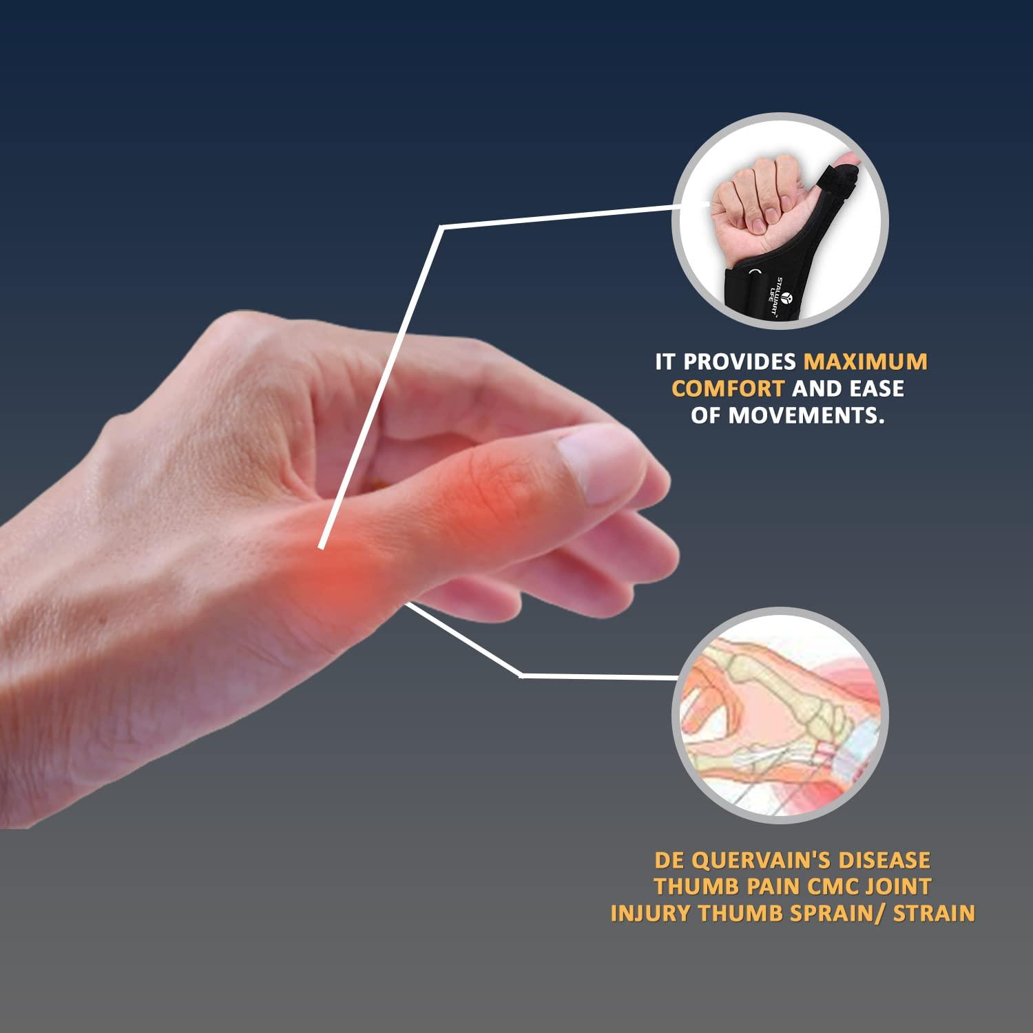STALWART LIFE STALWART LIFE Thumb Brace Spica Splint Support - Thumb Pain, Sprains, Strains, Arthritis,Tendonitis, Carpal Tunnel & Trigger Thumb Immobilizer ?Neoprene -Universal