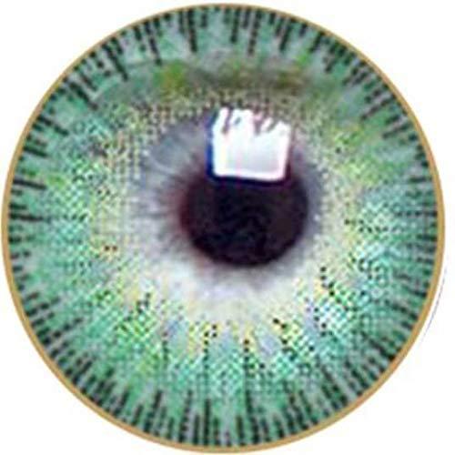 SOFT EYE SOFT EYE Monthly Zero Power Turquoise Color Contact Lenses with Lens Container/Case Suitable for Bot