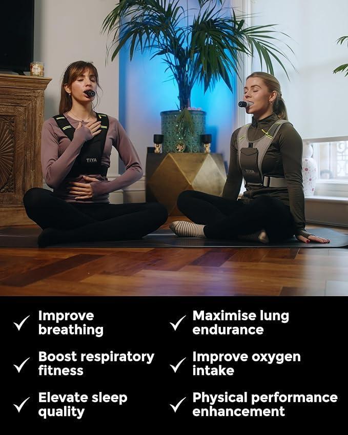 OXYBOOST Oxyboost Breathing Trainer with jaw trainer, Lung Capacity Exercise Device and Lung Exerciser for Respiratory Muscle Exercise and Increased Sports Breathing Fitness| Lungs Exercise Equipment