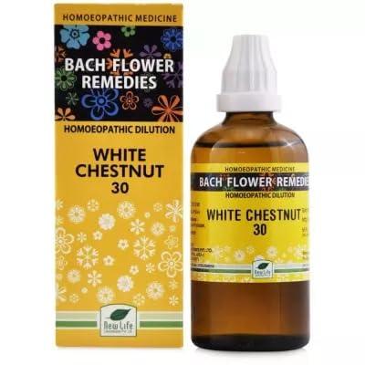 shop homeo New Life Bach Flower White Chestnut (100ml) || Shophomeo