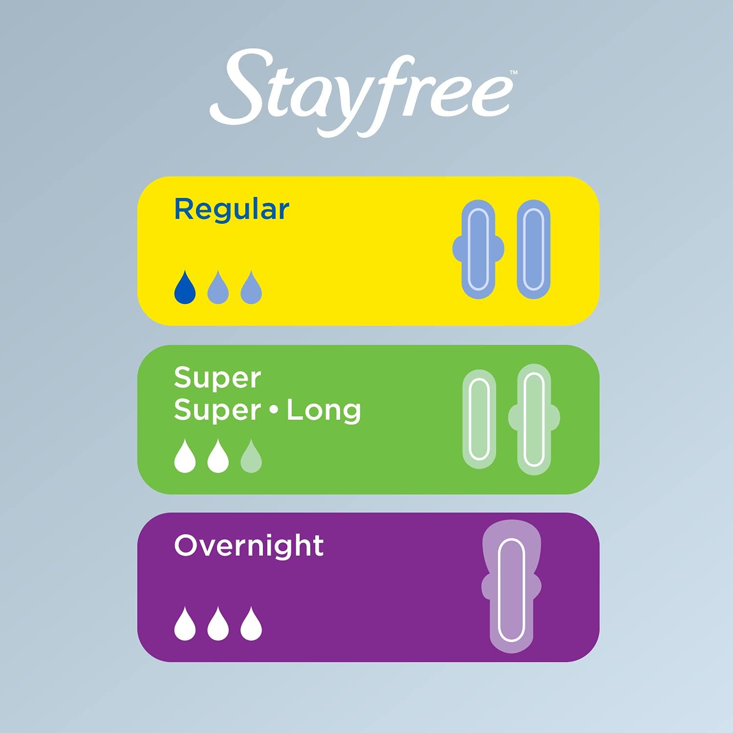 Stayfree Stayfree Maxi Pads For Women, Super - 48 Count