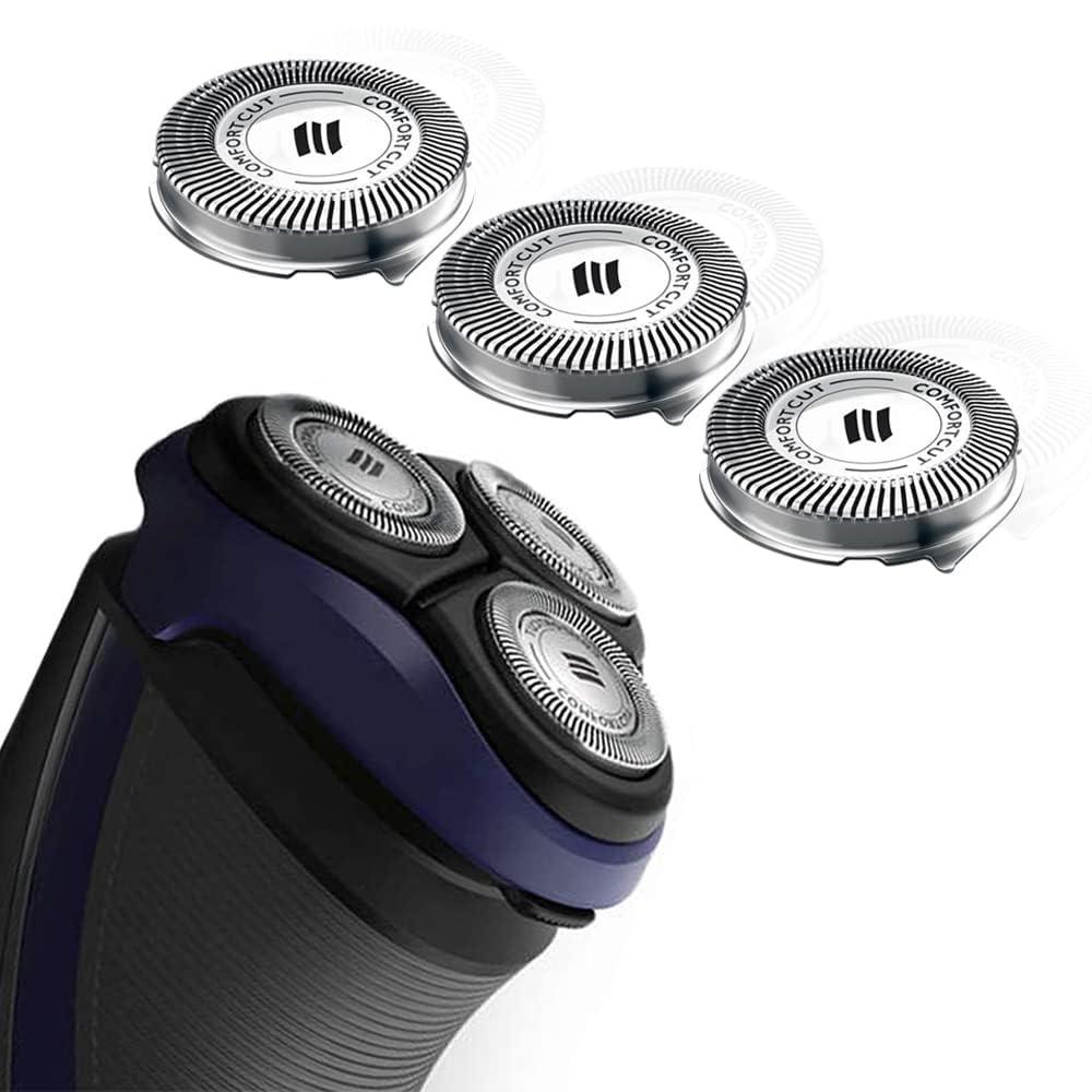 Justec SH30 Replacement Heads for Philips Norelco Series 3000, 2000, 1000 Shavers and S738 Click and Style Fits The Following Models: S1150, S1015, S1100, S1560