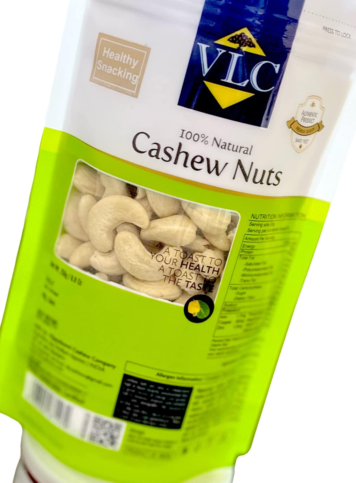 VLC Natural Unroasted Premium Large Size Cashews W240 Grade 250gms