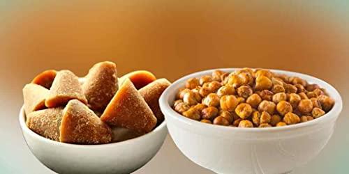 JEET by KSHS JEET by KSHS Gud Chana Snacks, Natural Jaggery with Roasted Chickpeas, Healthy Lite Snacks, Immunity Booster, Organic 900 grms