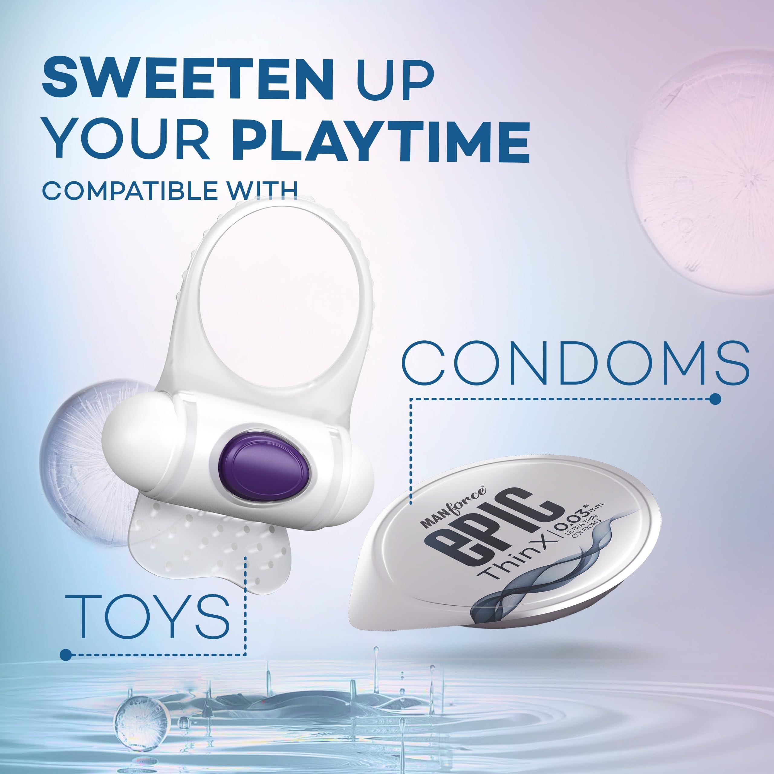 Manforce Manforce Epic Lube (Lubrication Gel for Men & Women) |Aloe-Vera & Litchi Flavoured |Water-Based Gel |Skin-Friendly |Safe to Use with Condoms |60ml