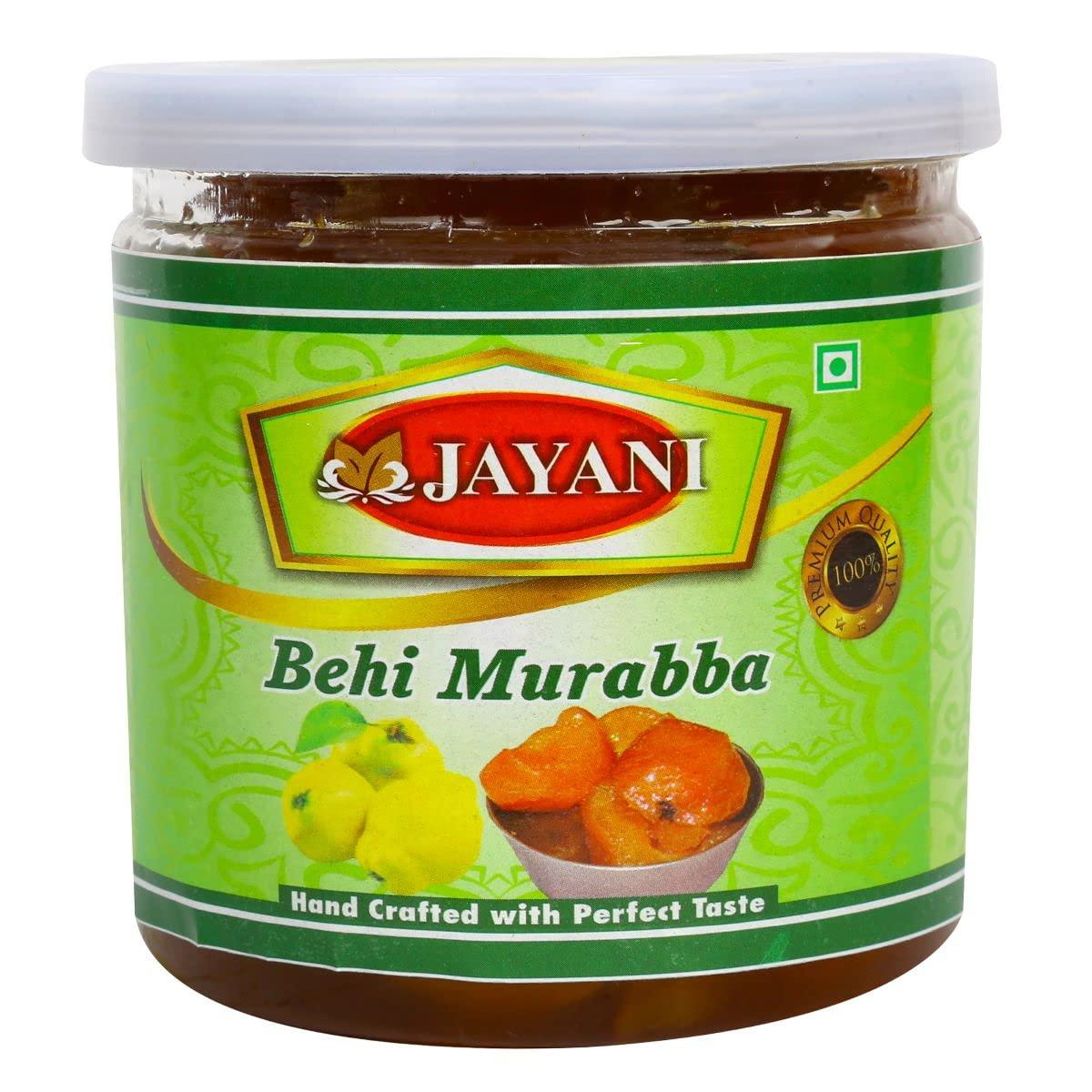 JAYANI Jayani Homemade Behi Murabba 350 GM Pack | Safarjal Ka Murabba | Marmalade of Quince - The Fruit of Paradise with tons of Health Benefits
