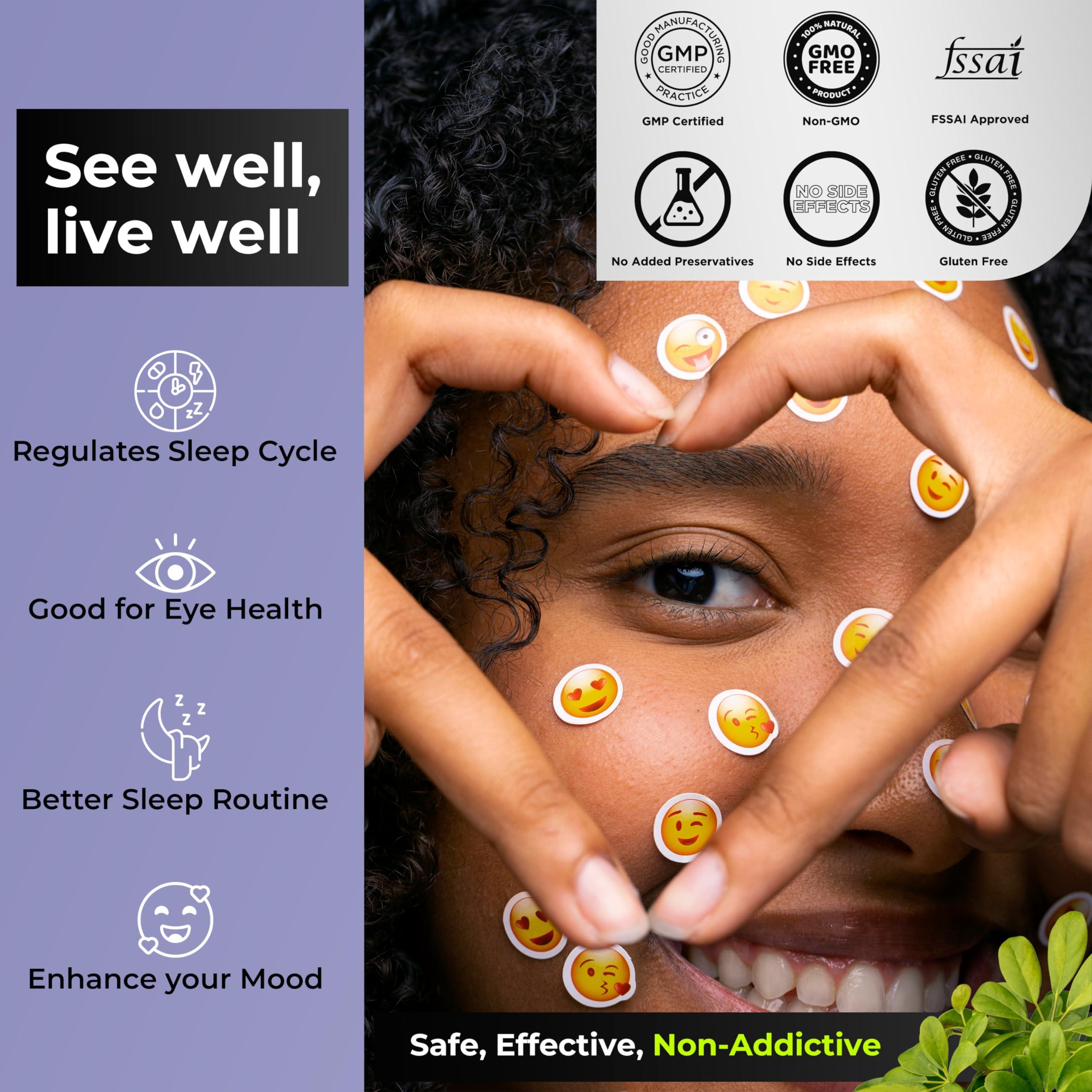 Health Veda Organics HEALTH VEDA ORGANICS PRIVATE LIMITED Plant Based Eye Care with Lutemax 2020 I 60 Veg Tablets I Protects from Blue Light & Improves Vision I For both for Men & Women
