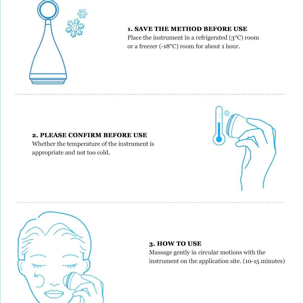 HURRISE HURRISE Cold Hammer,Cooling Face Massager,Face Rejuvenation Device For Salon Home Use,Skin Care Devices For Face Lifting Tightening,Handheld Face Care Device