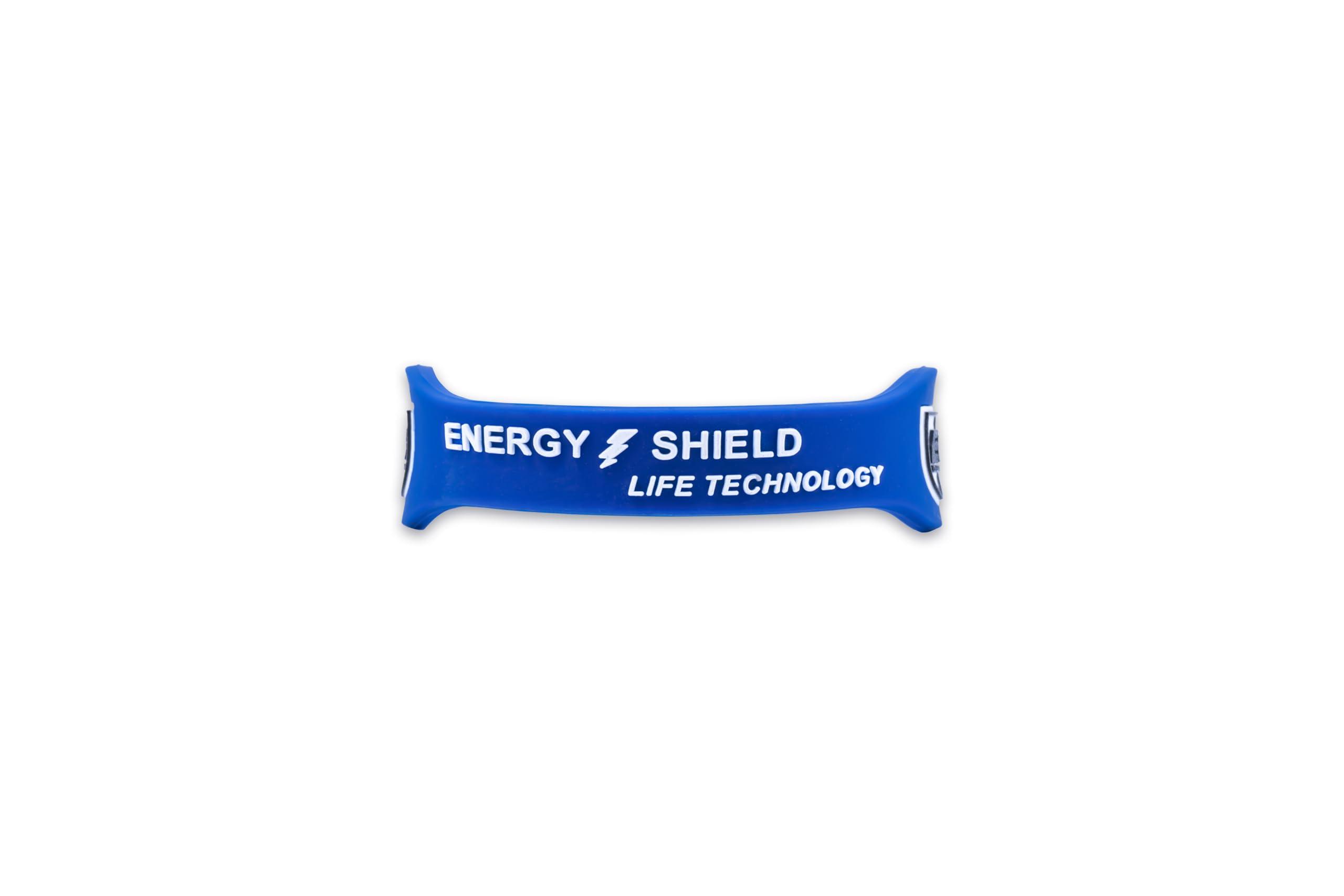 ENERGY SHIELD ENERGY SHIELD Wristband Energize-Pro Negative Ion Band for Men and Women Silicone Bracelet Blue Colour (Medium)