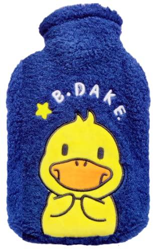 FunBlast FunBlast Hot Water Bag with Soft Cover for Pain Relief – Heating Pad Hot Water Bottle & Rubber Bottle for Hot Water Bag for Pain Relief, Bottle, Pain Relief Pad Heating Bag - 1000 ML (Navyblue)