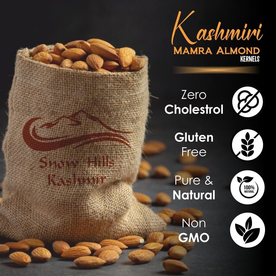 Snow Hills Kashmir Kashmiri kagzi badam in Shell (Mamra Badam) (4kg)