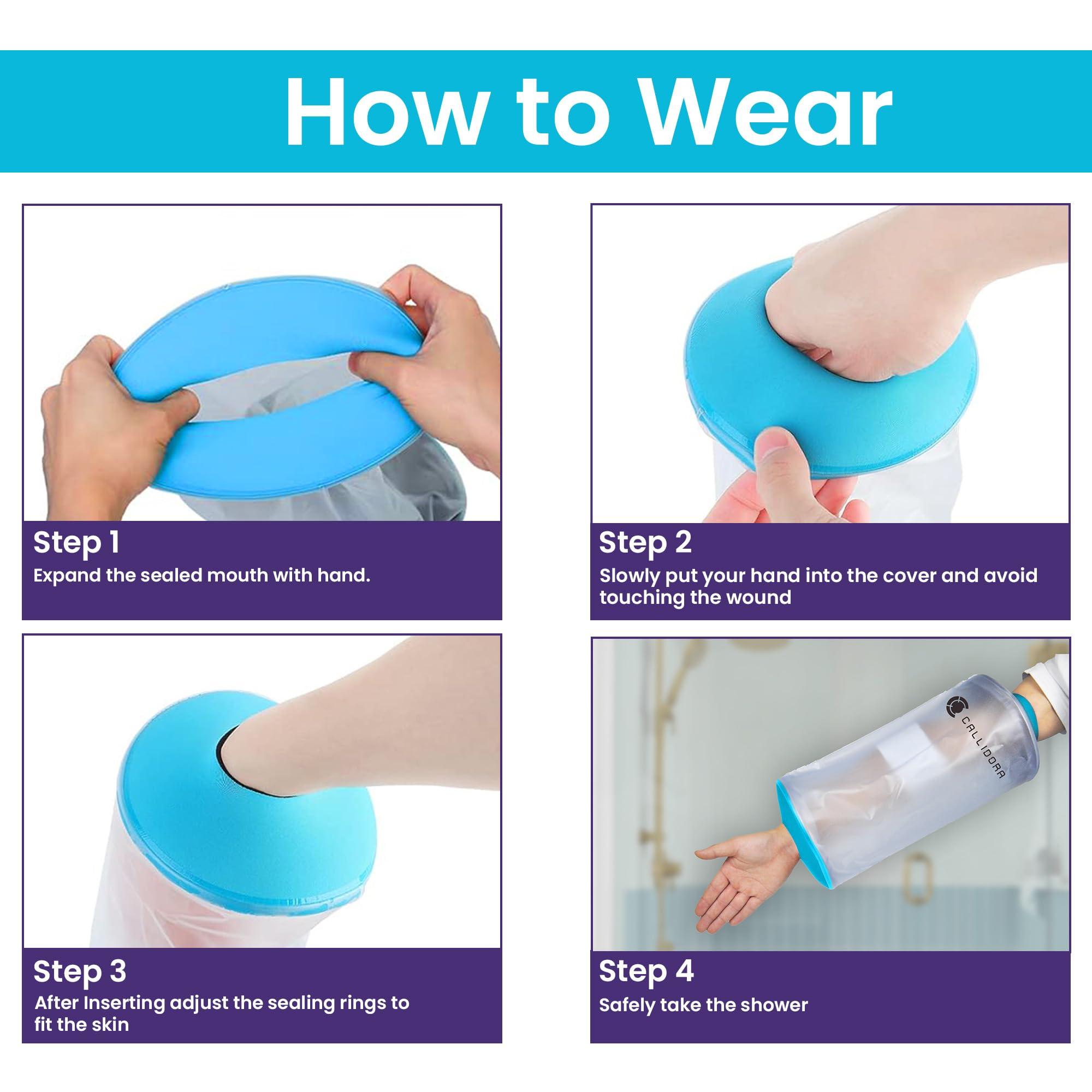 Callidora Health Callidora Waterproof PICC Line Cover, Reusable Protector for Dressings, Bandages, Casts, Wounds