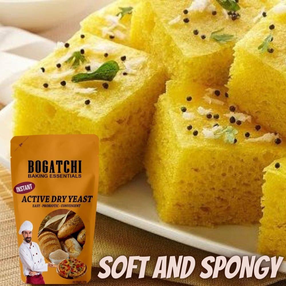 BOGATCHI BOGATCHI Active Dry Yeast and Color Balls Edible Balls Combo, Instant Dry Yeast for fermentation, 100g + Colorful Balls for Decoration, 25g