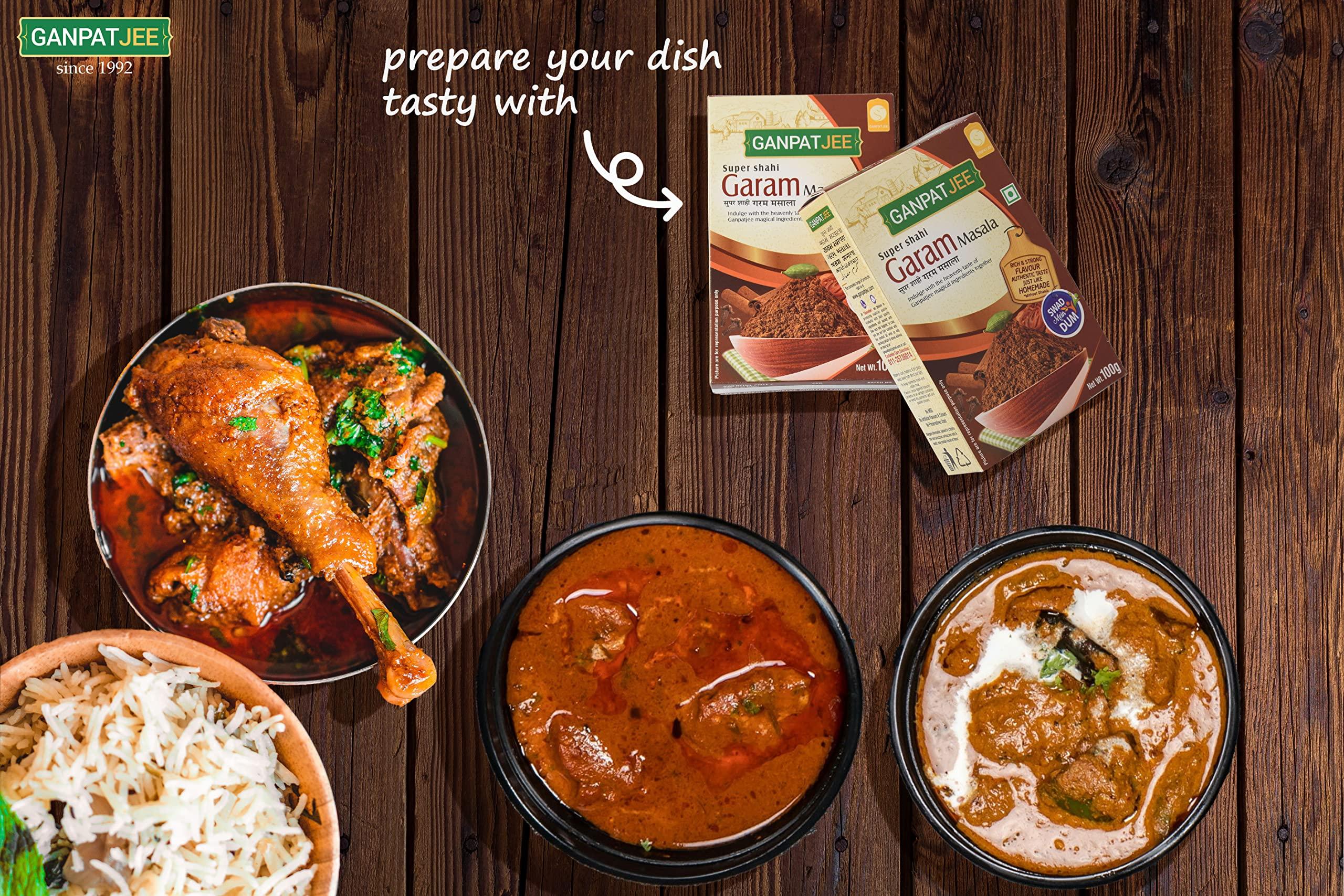 Ganpatjee Ganpatjee Garam Masala Powder, 100g | Super Strong Flavour Without Dhaniya Authentic Taste