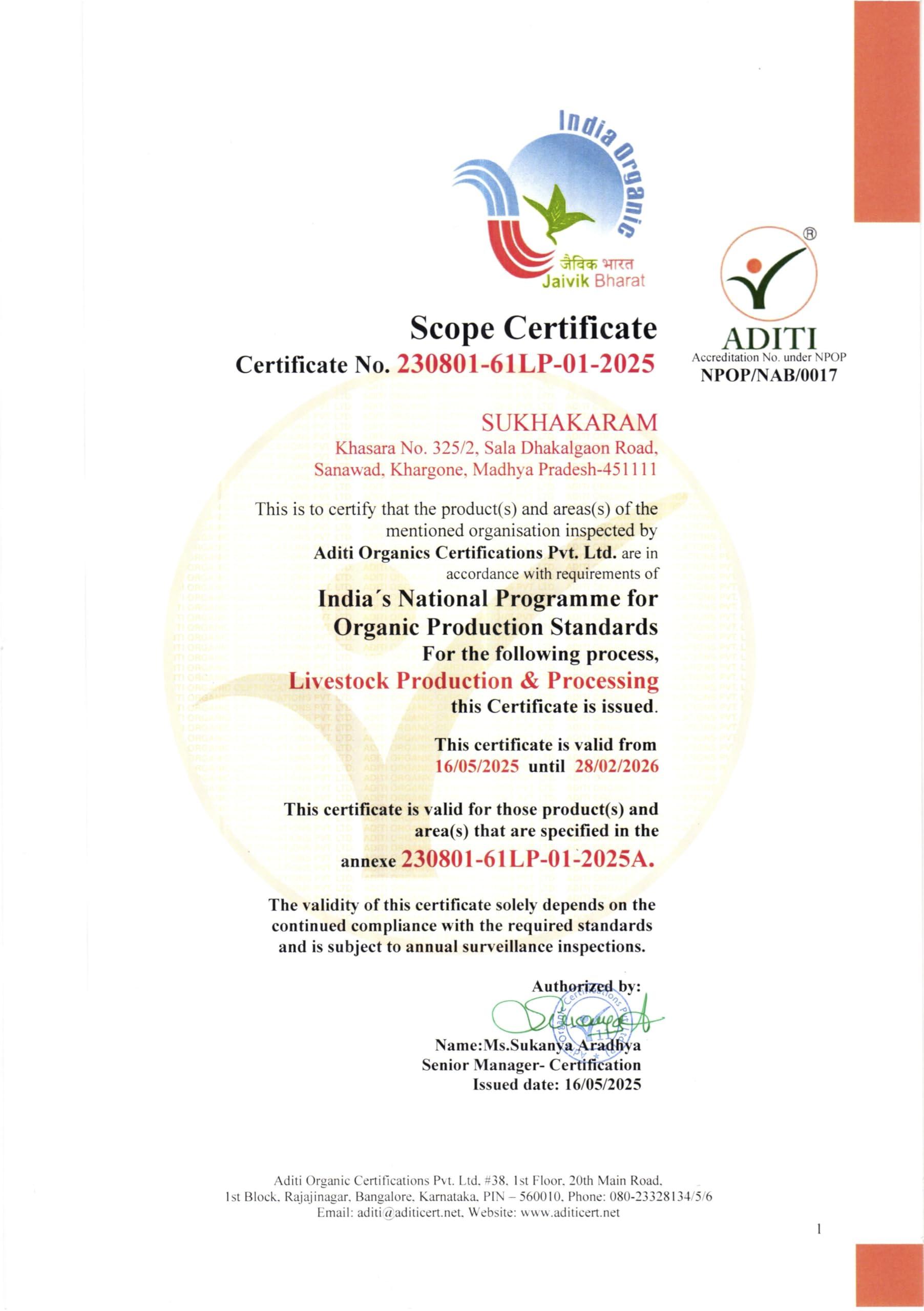 SUKHAKARAM SUKHAKARAM A2 GIR COW GHEE 500 ml | ORGANIC GRASS FED INDIAN GIR COW | TWO WAY WOOD CHURNED WITH BILONA METHOD | GLASS BOTTLE | PURE, NATURAL AND HEALTHY