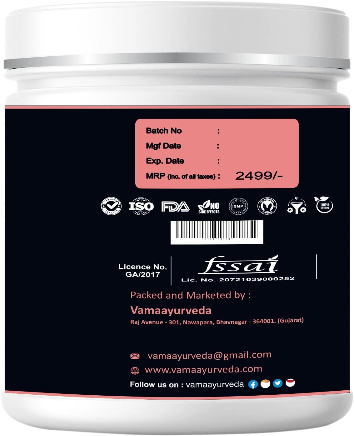 Vama ayurveda Raktavrudhdhi Women Weight Gainer for Increase Breast Muscle, Weight Gain and Mass Gain for Women - 500gm , Cardamom Flavor