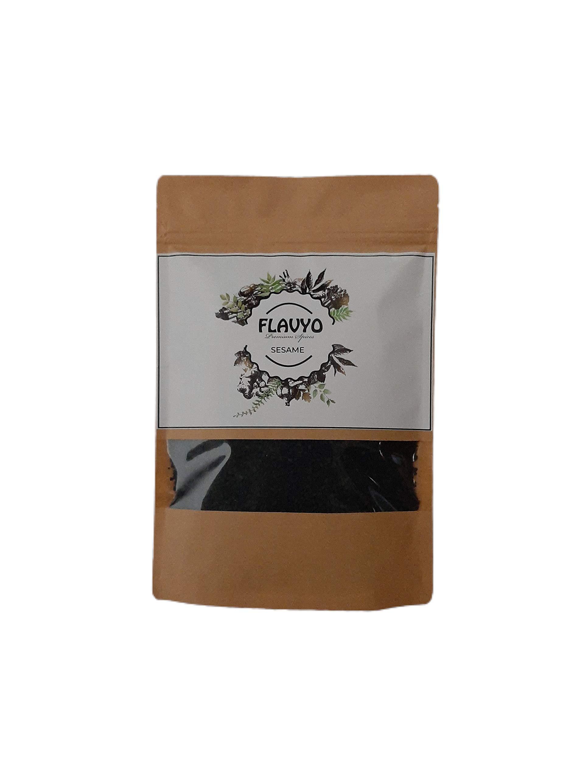 FLAVYO Flavyo Black Sesame Seeds - 500gms (Kala Til/Tal) Fresh and Natural