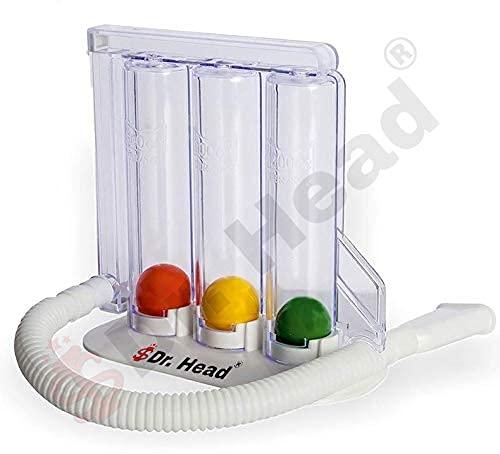 Dr. Head Dr. Head Deep Breathing Lung Exerciser - 3 Balls Incentive Spirometer - Small and Washable Ball Breathing Exerciser
