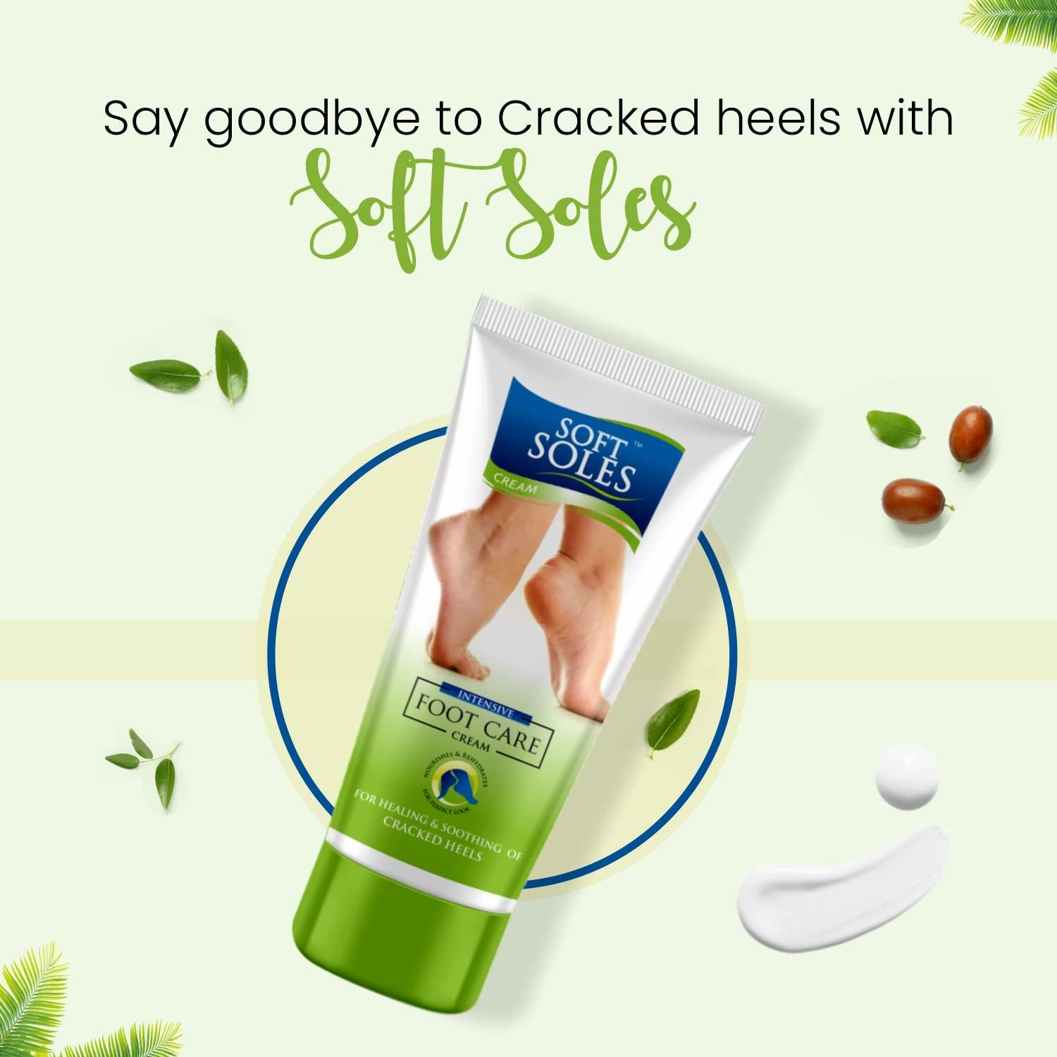 SOFTSOLES Softsoles Foot Cream For Cracked Heel & Rough(30 gm-Pack of 6)-Feet Cream For Dry and Cracked Heel Repair With Benefits Of Jojoba Oil,Bees Wax,Wheat